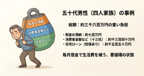 自己破産 負債3600万円 住宅ローン 税金滞納