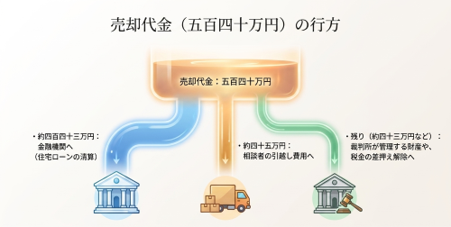 自己破産 自宅売却代金 破産財団