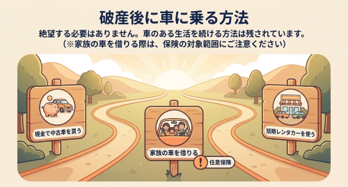 自己破産後に車に乗る方法