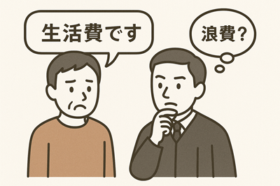 浪費か生活費か